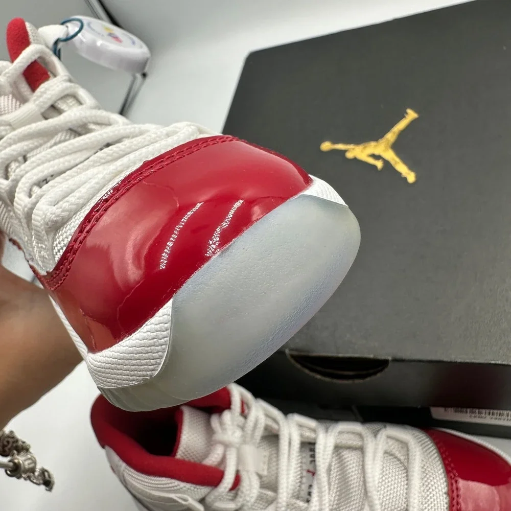 Jordan 11 Retro PS Cherry White Varsity Red Black 378039-116 Size 11C